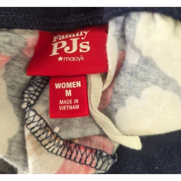Family PJs by Macys Santa Clause Lounge Pajama Pants Women Sz M Cotton NEW - Picture 3 of 7
